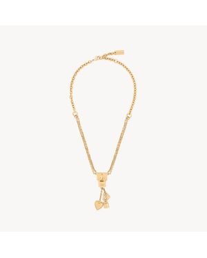 Chloé The Mini Paddington Necklace - Metallic