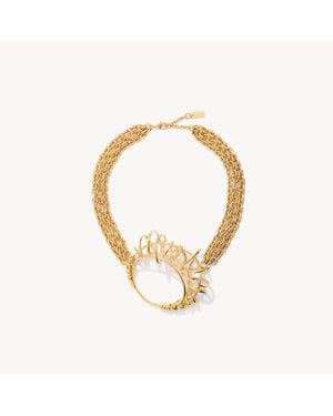 Chloé The Tulip Scarf Necklace - Metallic