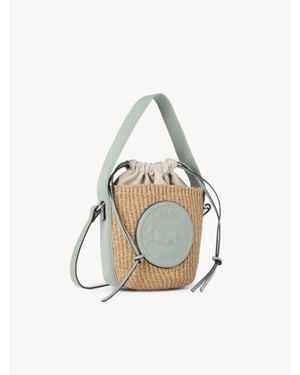Chloé Small Horse Medal Basket - Green