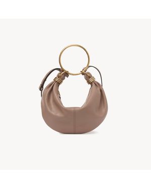 Chloé グレインレザー製スモールBracelet Hobo Bag 婦人向け ピンク サイズ 牛革（カーフ） 100 - マルチカラー