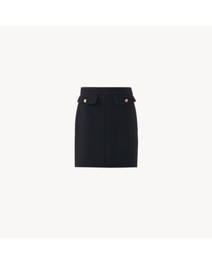 Chloé Knee-length Skirt In Wool Bouclette - Black