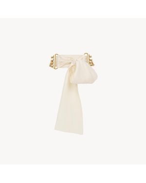 Chloé Bow チェーンベルト - ホワイト