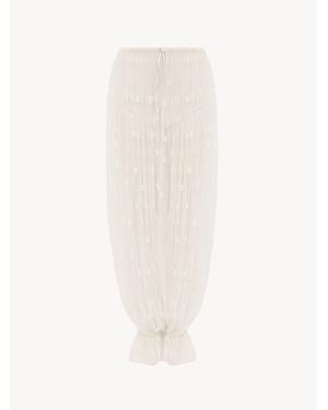Chloé Drawstring Trousers - White