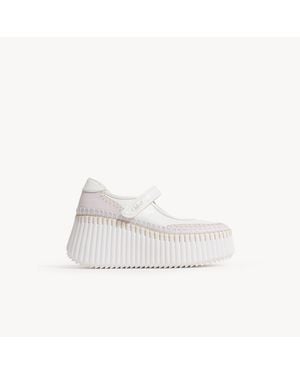 Chloé Nama Wedge Trainer - White