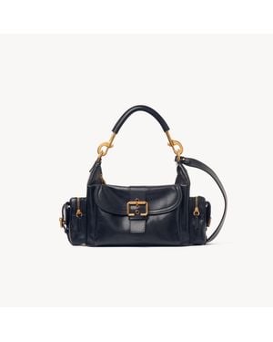 Chloé シャイニーレザー製Camera Bag - ブルー
