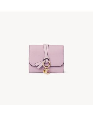 Chloé Small Alphabet Tri-Fold - Pink