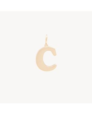 Chloé Alphabet Letter C Charm - White