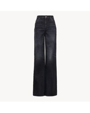 Chloé High-Rise Wide-Leg Jeans - Blue