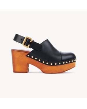 Chloé Jeannetteウェッジクロッグ - ブルー
