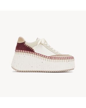 Chloé Namaウェッジ スニーカー 婦人向け マルチカラー サイズ 牛革 100 - ピンク