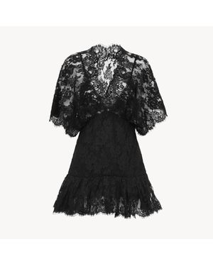 Chloé Fitted Ruffle Top - Black