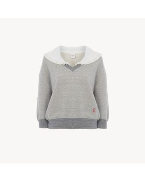 Chloé Collared Jumper - Grey