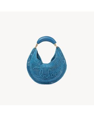 Chloé ラフィア製Summer Bananaホーボーバッグ - ブルー