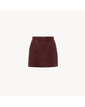 Chloé Straight Mini Skirt - Red