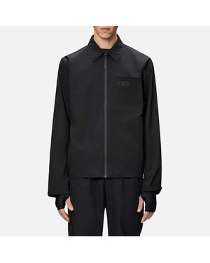 Rains Mito Matte-Shell Overshirt - Black