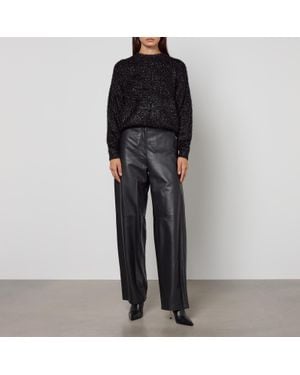 Isabel Marant Sayers Lurex-Knit Sweater - Black