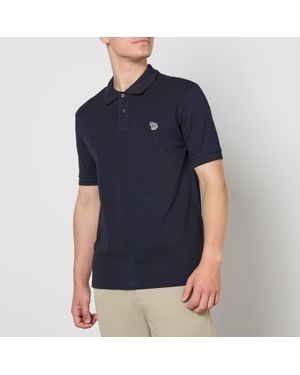 Paul Smith Zebra Cotton-Piqué Polo Shirt - Blue