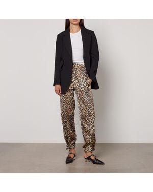 Ganni Printed Satin Pants - Multicolor