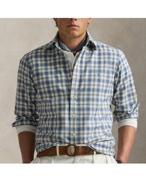 Polo Ralph Lauren Checked Cotton Shirt - Blue