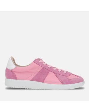 Novesta German Army Canvas And Suede Trainers - Pink