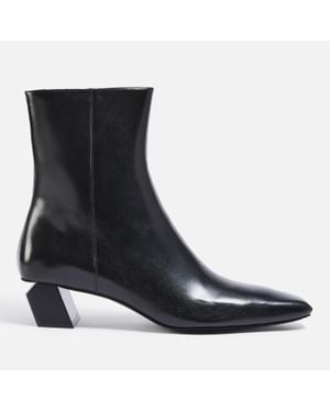 Alexander Wang Toni 45 Leather Heeled Boots - Black