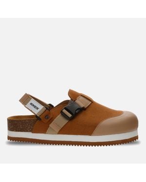 Novesta Tatra Faux Suede Mules - Brown