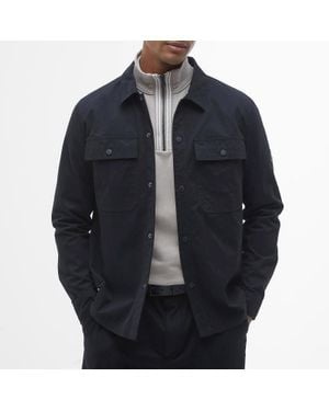 Barbour Rocco Brushed Canvas Overshirt - Black