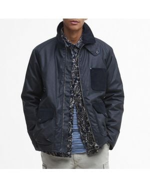 Barbour Shoreman Spey Waxed Cotton Jacket - Black