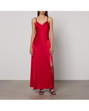 MAX&Co. Sasia Satin Maxi Dress - Red