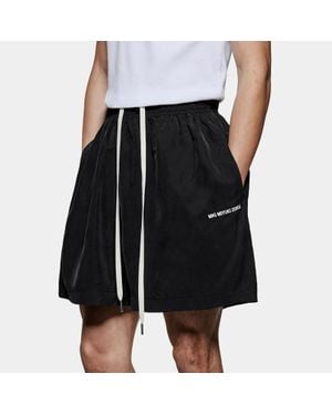 MKI Miyuki-Zoku Miyuki Zoku Sandwash Cupro-Blend Shorts - Black