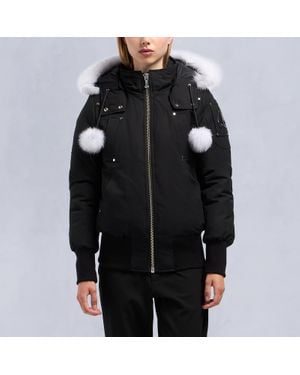 Moose Knuckles Debbie Cotton-Blend Shell Bomber Jacket - Black