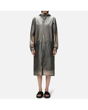 Rains Longer Matte-Shell Jacket - Gray