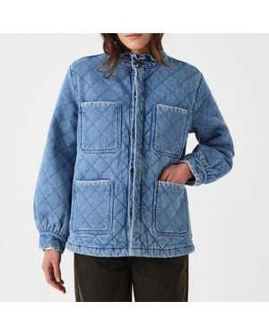 seventy + mochi Quilted Denim Pablo Jacket - Blue