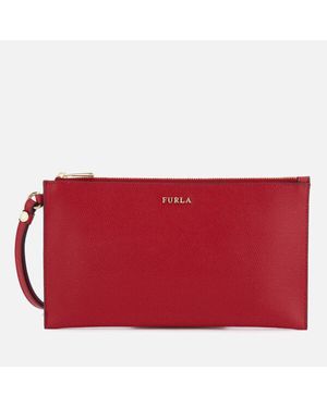Furla Babylon Xl Envelope Clutch Bag - Red