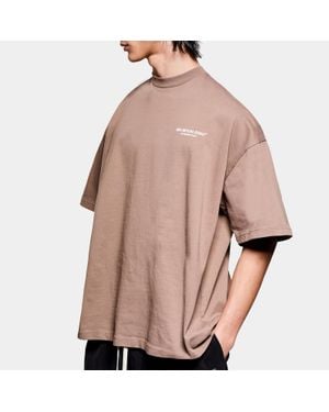 MKI Miyuki-Zoku Miyuki Zoku Design Studio Cotton-Jersey T-Shirt - Brown