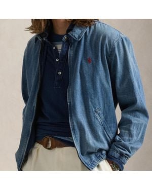Polo Ralph Lauren Bayport Denim Bomber Jacket - Blue