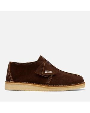 Clarks Desert Trek Suede Boots - Brown