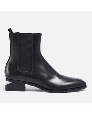 Alexander Wang Kane 35 Leather Chelsea Boots - Black