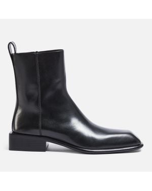 Alexander Wang Throttle Leather Ankle Boots - Black
