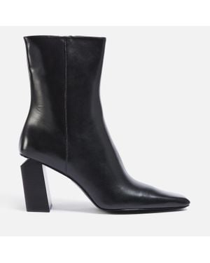 Alexander Wang Toni 85 Leather Heeled Boots - Black