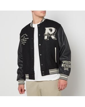 Represent Owners Club Wool-Blend Varsity Jacket - Black