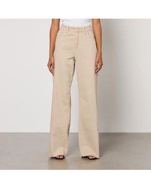 GOOD AMERICAN Good Ease Relaxed Denim Jeans - Natural