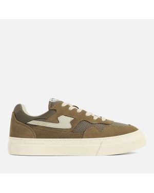 Stepney Workers Club Pearl S-Strike Suede Trainers - Brown