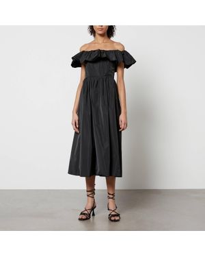 Sea Diana Taffeta Midi Dress - Black