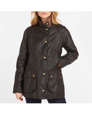 Barbour Beadnell Waxed Cotton Jacket - Black