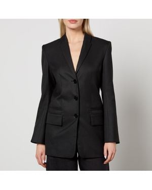 By Malene Birger Porter Twill Blazer - Black