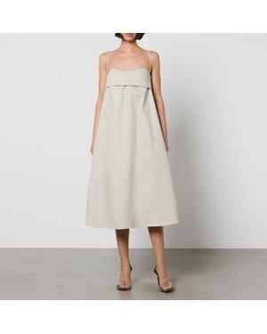 Toit Volant Verona 3.0 Cotton-Twill Midi Dress - White