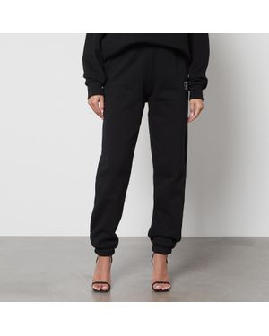 ROTATE SUNDAY Logo-Embroidered Cotton-Jersey Joggers - Black