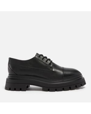 Stuart Weitzman 'Sbedford Leather Oxford Shoes - Black