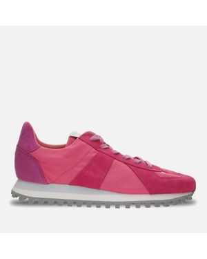 Novesta German Army Canvas And Suede Trainers - Pink